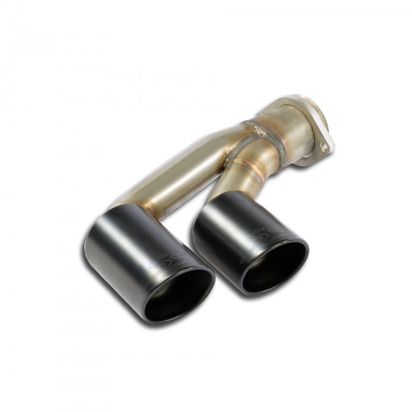 Endrohr kit Links OO90 "Gun Metal Grey"