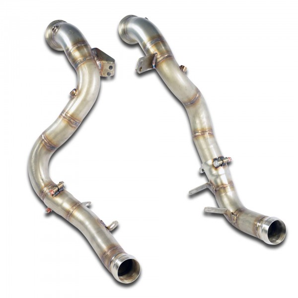 Downpipe Rechts + LinksErsetzt den Primär- und Sekundär-Kat (-Ka