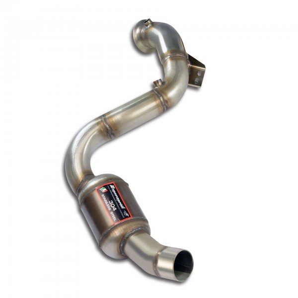 Downpipe Links + Sport Metallkatalysator(Ersetzen pre-Katalysato