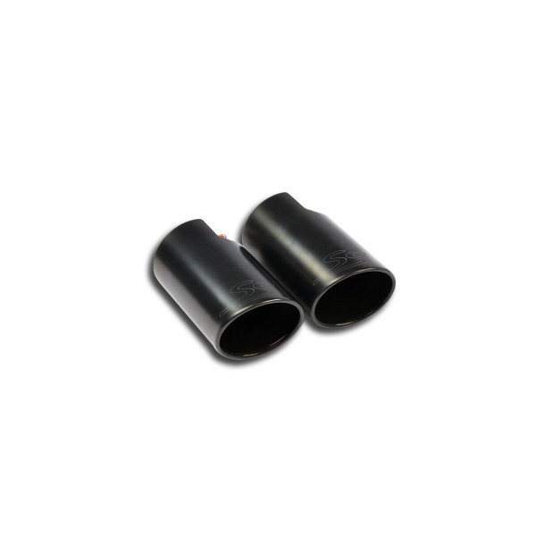 Endrohrsatz Links OO100 "Gun Metal Grey"