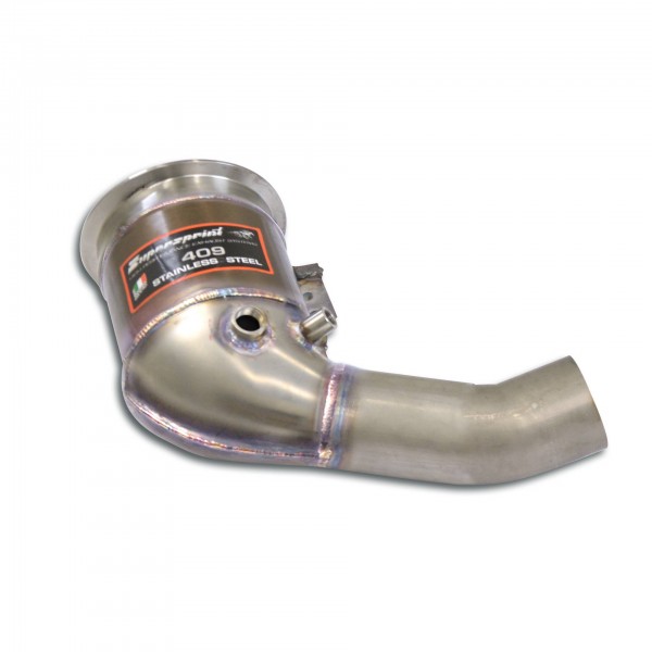 Downpipe Links + Sport Metallkatalysator(GPF-Entfall)