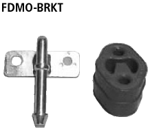 Halter + Gummi für Endschalldämpfer RH