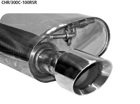 Endschalldämpfer mit Single RACE Endrohr Ø 100 mm RH rechts