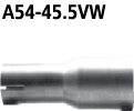 Adapter Endschalldämpfer auf Serienanlage auf Ø 45.5 mm