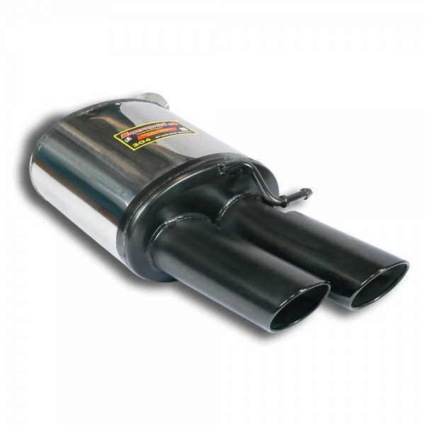 Endschalldämpfer Links 100x75 "Gun Metal Grey"