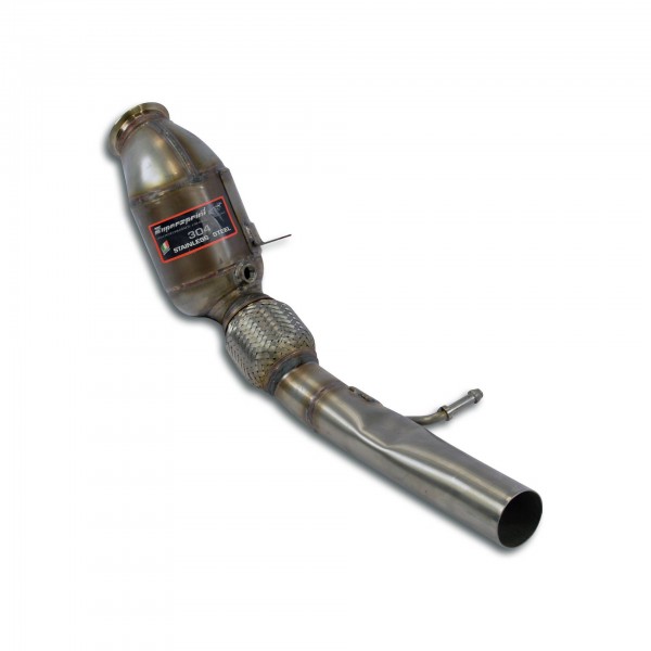 Downpipe Links + Sport Metallkatalysator 200CPSI