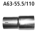 Adapter Endschalldämpfer auf Serie auf Ø 55.5 mm