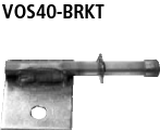 Halter für Endrohr LH + RH