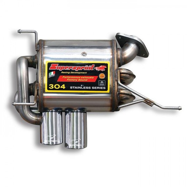 Endschalldämpfer 100% Edelstahl OO 80 Power Loop