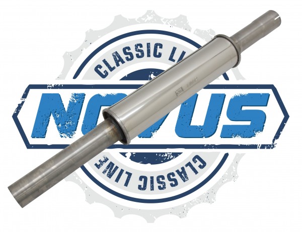 Novus Classic-Line Edelstahl Vorschalldämpfer für VW Golf 2 1.8