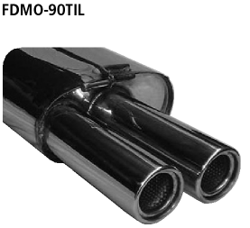 Endschalldämpfer mit Doppel-Endrohr LH 2 x Ø 90 mm