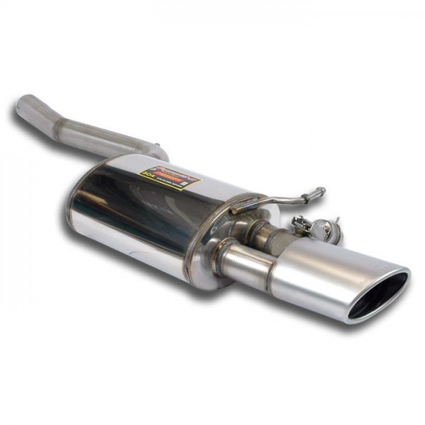 Endschalldämpfer Links 145x95 mit Klappe