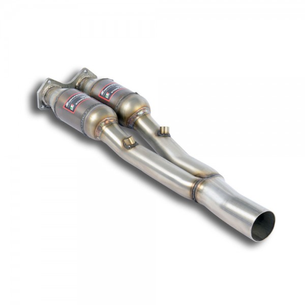 Vorderrohr Y-Pipe mit Rechts + Links Sport Metallkatalysator