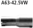 Adapter Endschalldämpfer auf Serienanlage auf Ø 42.5 mm