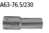 Adapter Performance Katalysator / Katalysator-Ersatzrohr auf Spo