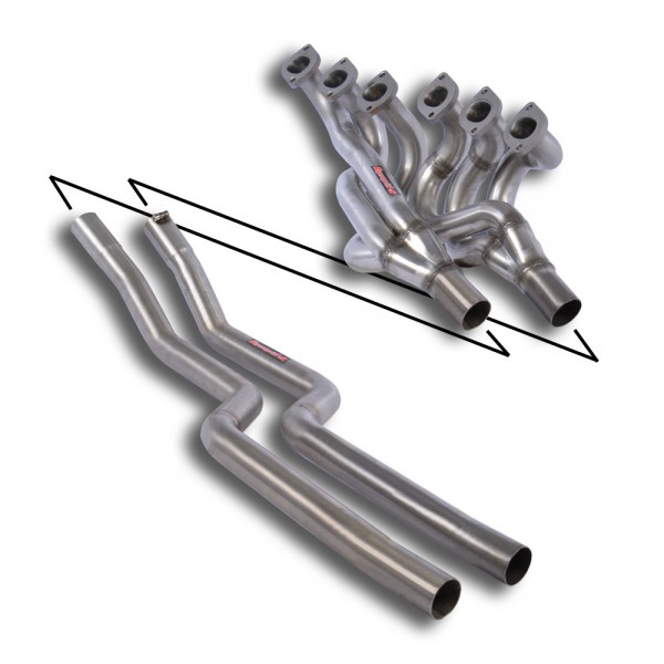 Fächerkrümmer + Verbindungsrohre Edelstahl(Left Hand Drive)