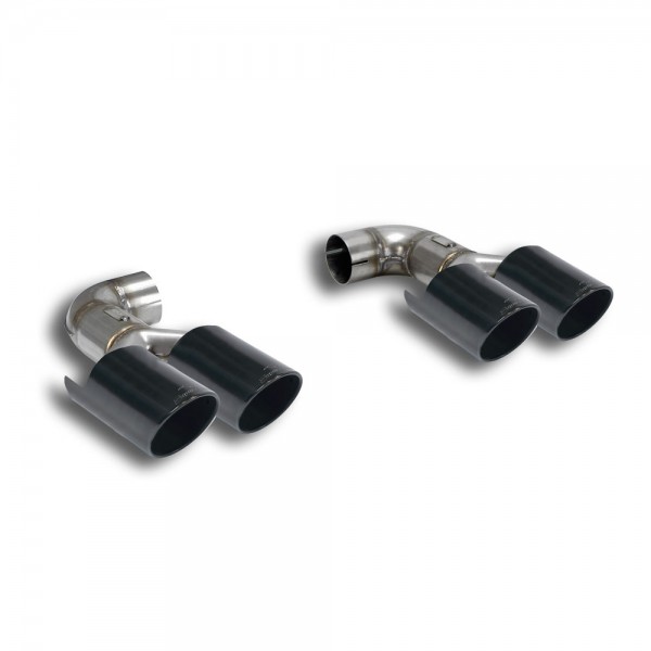 Endrohrsatz Rechts OO 90 +Links OO 90 "Gun Metal Grey"