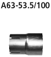 Adapter Komplettanlage auf Serie auf Ø 53.5 mm (wird 2x benötigt