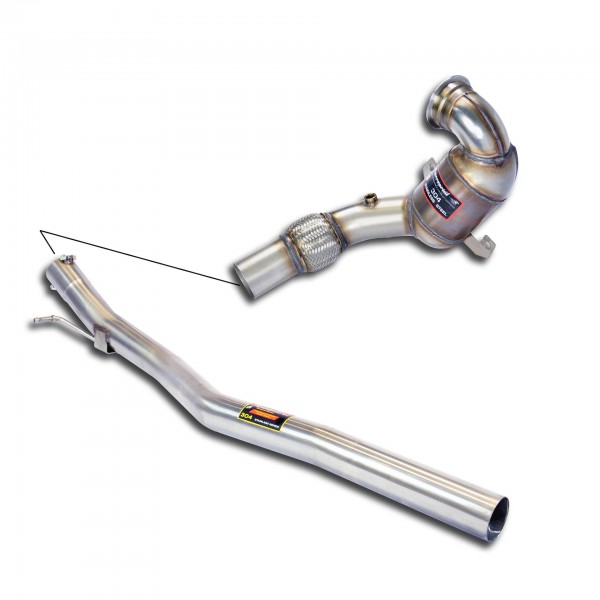 Rohrsatz ab Turbolader mit Sport Metallkatalysator 200 CPSI