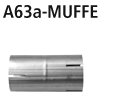 Rohrverbinder Ø 63 auf Ø 63 mm