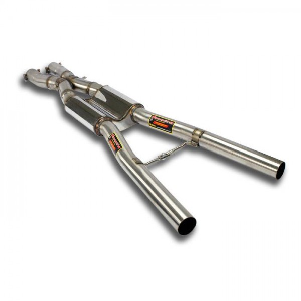 Mittelschalldämpfer Rechts - Links + X-Pipe
