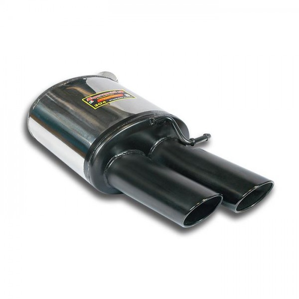 Endschalldämpfer Links 100x75 "Gun Metal Grey"