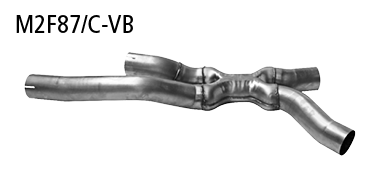 Verbindungsrohr zur Montage Endschalldämpfer M2F87/C-K/Q... auf