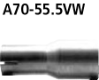 Adapter Endschalldämpfer auf Serienanlage Ø 55.5 mm
