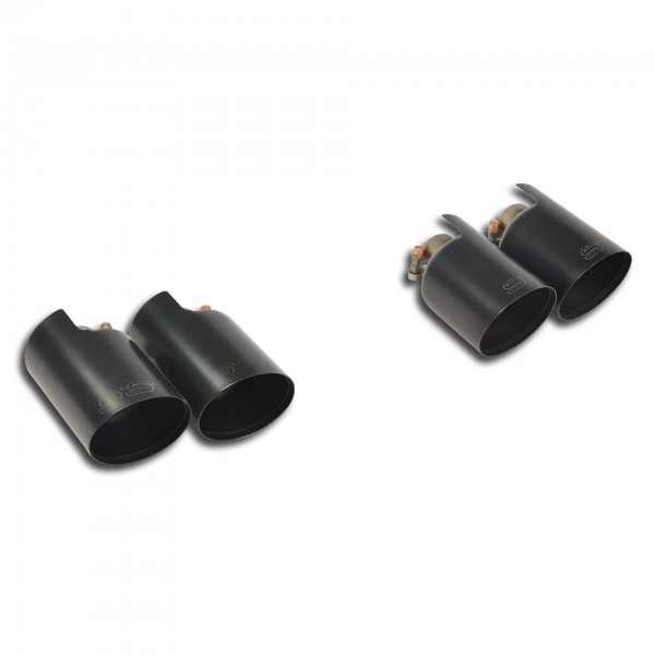 Endrohrsatz "Race-Gun Metal Grey" Rechts OO100 - Links OO100