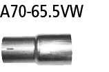 Adapter Endschalldämpfer auf Serienanlage Ø 65.5 mm