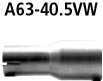 Adapter zur Montage bei Diesel Modellen auf Ø 40.5 mm