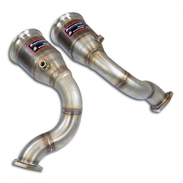 Downpipe Rechts - Links mit Metalkatalysator(Left / Right Hand D