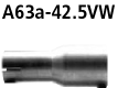 Adapter Komplettanlage auf Kat auf Ø 42.5 mm