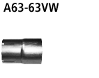 Adapter Endschalldämpfer incl. Verbindungsrohr auf Serie für S5